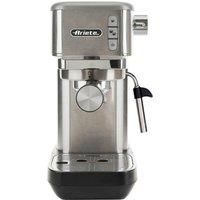 Metal Slim Barista Espresso Coffee Maker Machine & Milk Frother, Ariete 1380