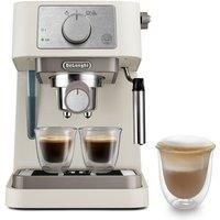 De/'Longhi Manual Coffee Machine Stilosa EC260.CR, 15 Bar Pressure, Cappuccino System, Automatic Switch-Off, Compatible with ESE pods, 2 Level Tray, Capacity 1L Cream