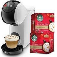 De'Longhi Genio S Nescaf Dolce Gusto coffee machine White Starbucks Bundle