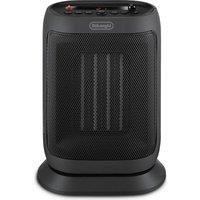 De/'Longhi Capsule You & Me Oscillating Fan Ceramic Heater 2kW, Display, Timer, Remote, Eco Function - HFXR40T20.G - Dark Grey