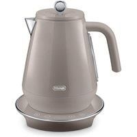 De/'Longhi Eclettica SpecialTea KBY3011.BG, Classic Style Electric Kettle with Variable Temperature Control 40°-100°, Anti Scale Filter, 360° Swivel Base, Cord Storage, 1.7L, 3000W, Blissful Beige