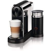 De'Longhi Nespreso Citiz Platinum Coffee Machine with Aeroccino Milk Frother Platinum Edition - Metal