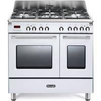 Delonghi DVTR906DFWH 90cm Vintage Twin Cavity Dual Fuel Range Cooker W