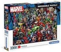Clementoni 39411 Clementoni-39411-Impossible Puzzle-Marvel-1000 Pieces, Multi-Colour