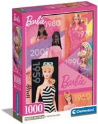 Clementoni Jigsaw Puzzle Barbie 1000 Pieces - Poster Included, Puzzle For Adults 14-99 Years, Gift For Men/Women, Doll, Made In Italy, 39806