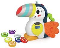 Clementoni- Talking Toucan: Interactive Toy with Lights & Sounds, Teaching Little Ones Fruit and Colours (12+ Months)