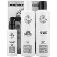 Nioxin 3D Care System System 1, 3 Part System Kit for Natural Hair And Light Thinning - Haircare