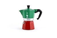 Bialetti Moka Express Italia Collection (Tricolor), 3 cup coffee maker, Aluminum