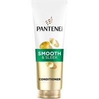Pantene Pro-V Smooth & Sleek Hair Conditioner, 2x The Nutrients In 1 Use, Strengthen Hair From Within, For Frizzy And Dull Hair, 350ML