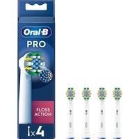 Oral-B PRO FlossAction Power Toothbrush Refill Heads 4 Pack NEW GENUINE
