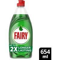 Fairy Original Washing Up Liquid Green with LiftAction 654 ML
