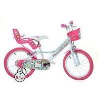 Hello Kitty 12 inch Childrens Bike with Removable Stabilisers and Adjustable ...