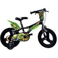 Dino Bikes Kids Bike 16" 2 Brakes Dinosaur Baby Black & Green
