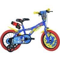 Sonic The Hedgehog Bike Childrens 16" Bicycle w/ Stabilisers Kids Outdoor Sports
