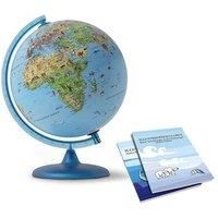 Tecnodidattica Safari Globe for children | with animals and landmarks |Illuminated and revolving | Uptodate cartography and information booklet in English | Graduated meridian | 12"/30cm Diameter