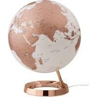 Atmosphere 8007239981478 Light and Colour Metal Illuminated Globe Toy, Copper, 30 cm