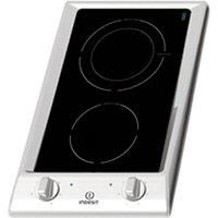 Indesit Built In DP2RIX 29cm 2 Zone Electric Ceramic Hob - Stainless Steel