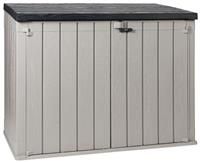 Toomax Storaway 2270L Wood Effect Garden Storage Box - Grey