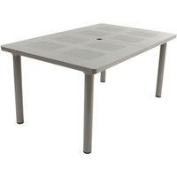 "LIBECCIO" 160/220x100cm EXTENDING GARDEN TABLE in TURTLE DOVE by NARDI, ND/109