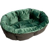 Ferplast Green Velvet Sofa Cover for Siesta Deluxe Dog Basket  - Size 10: 96 x 71 x 32 cm (L x W x H)