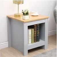 CF Furniture Living Room 3 Piece Set Lamp Table Coffee Table TV Stand Modern Simple Practical Grey+Oak