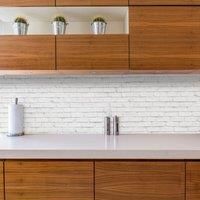 White Brick Sticky Back Plastic