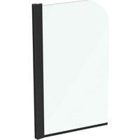 Ideal Standard Connect 2 Radius Bath Screen, Silk Black
