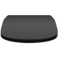 Ideal Standard Tesi Slow Close Slim Toilet Seat And Cover With Quick Release Silk Black