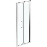 Ideal Standard I.life Semi-Framed Square In-Fold Shower Door Silver 800mm x 2005mm (629KU)