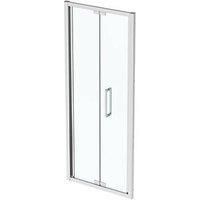 Ideal Standard I.life Semi-Framed Square In-Fold Shower Door Silver 900mm x 2005mm (977KU)