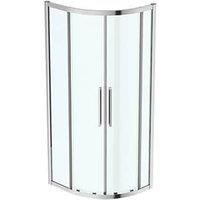 Ideal Standard I.life Semi-Framed Offset Quadrant Shower Enclosure Non-Handed Silver 760mm x 900mm x 2005mm (893KU)