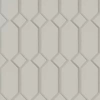 Alessia Panel Vinyl Wallpaper Off White Belgravia 216