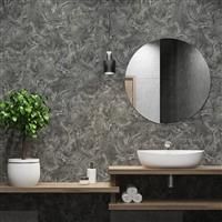 Palazzo Textured Marble Belgravia Wallpaper Industrial Metallic Vinyl Grey 1690