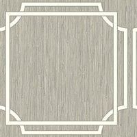 Grasscloth Geometric Squares - Vinyl Wallpaper Silver - Belgravia 2917