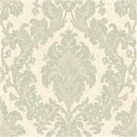 Belgravia Decor Ciara Damask Green Wallpaper GB4407 -  Italian Heavyweight