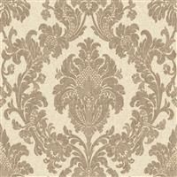 Belgravia Decor Ciara Damask Soft Beige Wallpaper GB4410 -  Italian Heavyweight