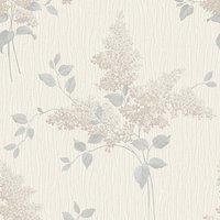Belgravia Tiffany Wallpaper - Various Designs & Colours - Floral Glitter Pearl