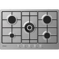Candy CHW74WX 75cm Five Burner Gas Hob - Stainless Steel