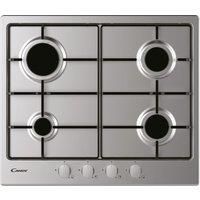 Candy CHW6BRX 60cm Gas Hob 4 Burner in Stainless Steel