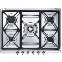 Smeg SE70SGH5 Classic 70cm Gas Hob with Cast Iron Pan Stands