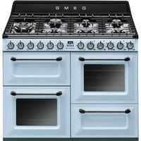 Smeg TR4110AZ Victoria 110cm Dual Fuel Range Cooker  Pastel Blue