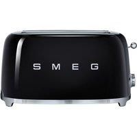 Smeg TSF02BLUK Black 50's Retro Style 4 Slice Toaster-Return-Warranty-Dent