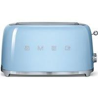 Smeg TSF02PBUK 50's Retro Powder Blue Two Slot Four Slice Toaster, Used