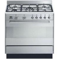 Smeg SUK91MFX9 Concert 90cm Stainless Steel Single Cavity Dual Fuel Range Cooker