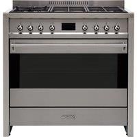 Smeg A19 Opera 90cm Dual Fuel Range Cooker  Stainless Steel
