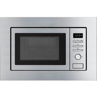 Smeg FMI020X Stainless Steel 20 litre Builtin Microwave with Grill complete with Frame