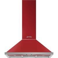 Graded Smeg KPF9RD 90cm Portofino Red Chimney Hood (JUB-24273)RRP £599