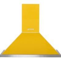 Smeg Portofino KPF9YW Integrated Cooker Hood in Yellow