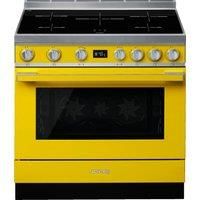 Smeg CPF9IPYW Portofino 90cm Electric Induction Range Cooker  Yellow