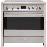 Smeg A1PYID9 Opera 90cm Electric Stainless Steel Self Cleaning Range Cooker With Induction Hob